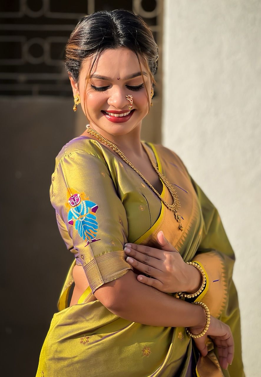 Vittala design Paithani Sarees