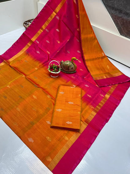 Uppada nakshatra butta sarees