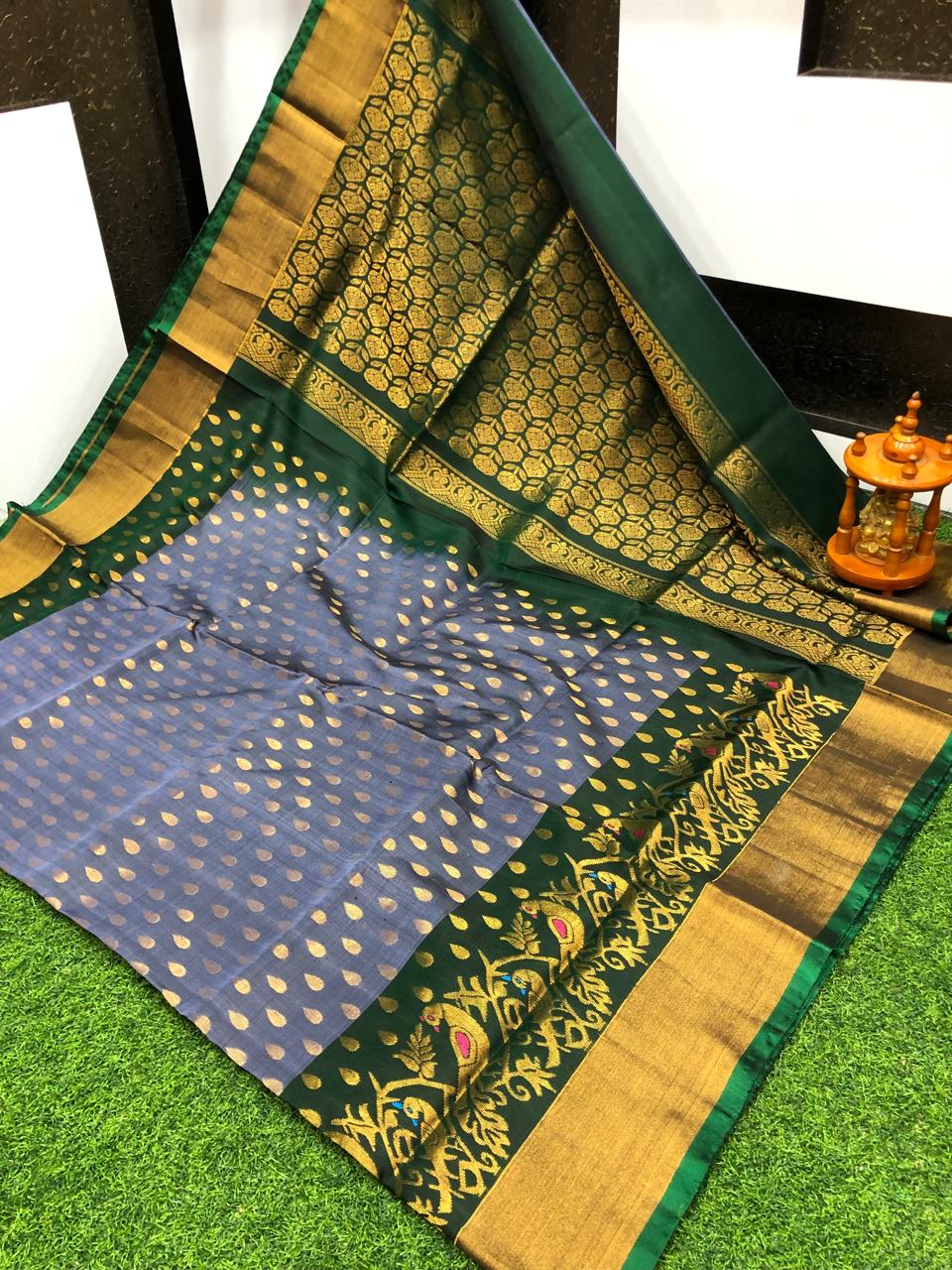 Uppada silk Anchulatha border sarees