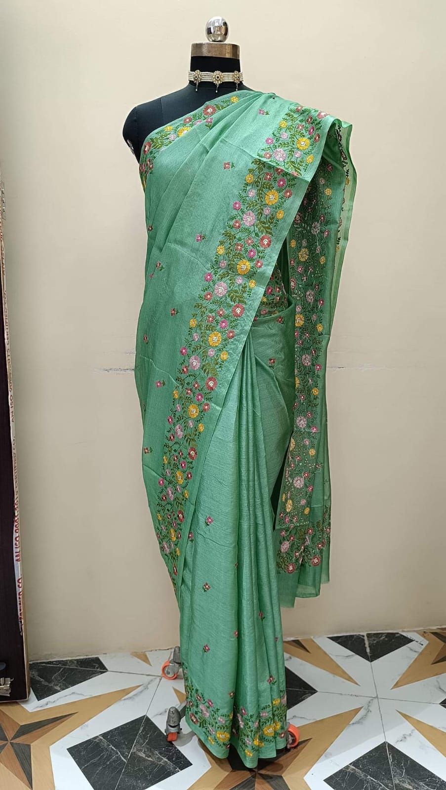 Pure Tussar silk sarees with paithani Border