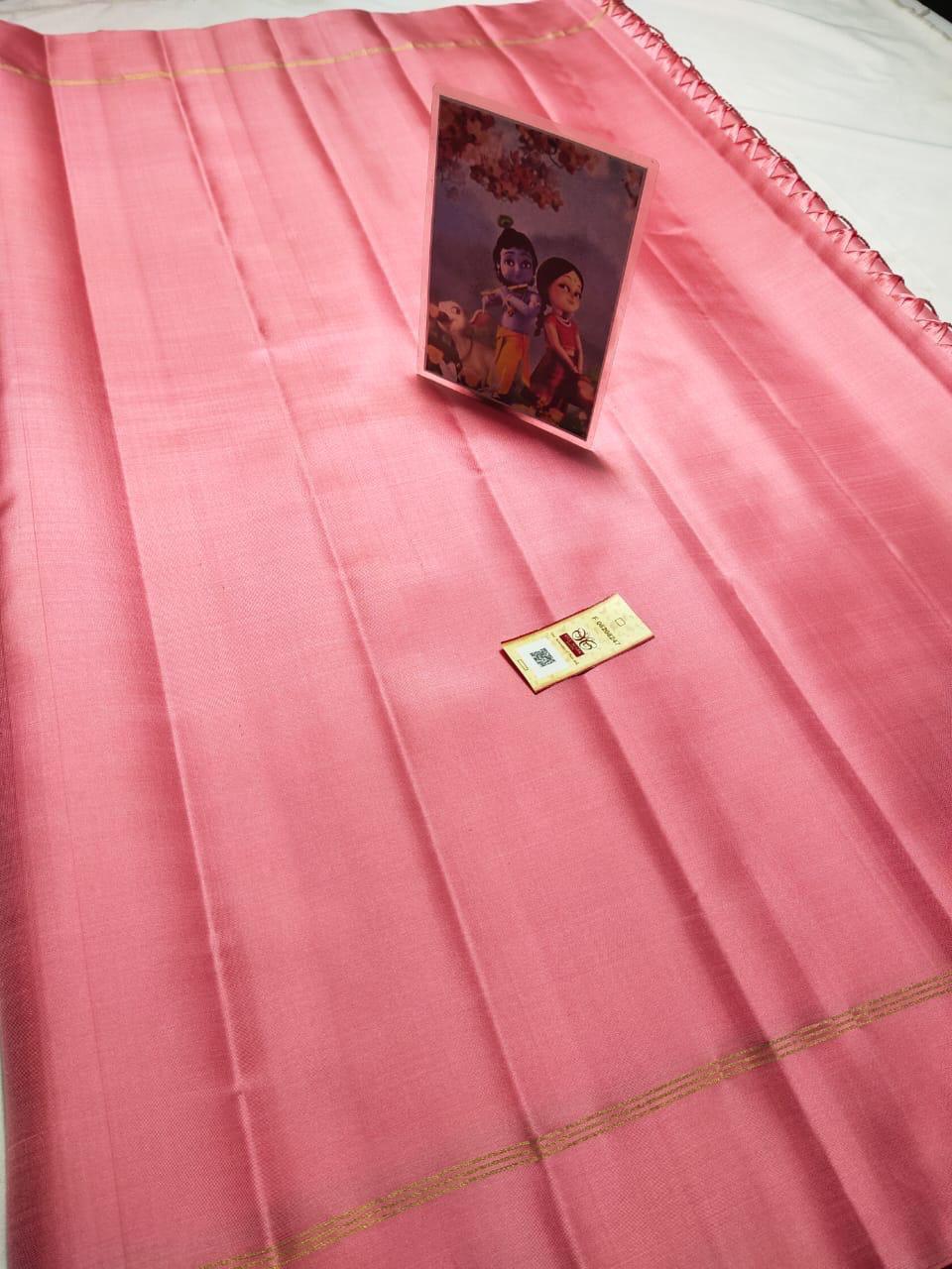 Pure kanchipuram plain soft silk sarees
