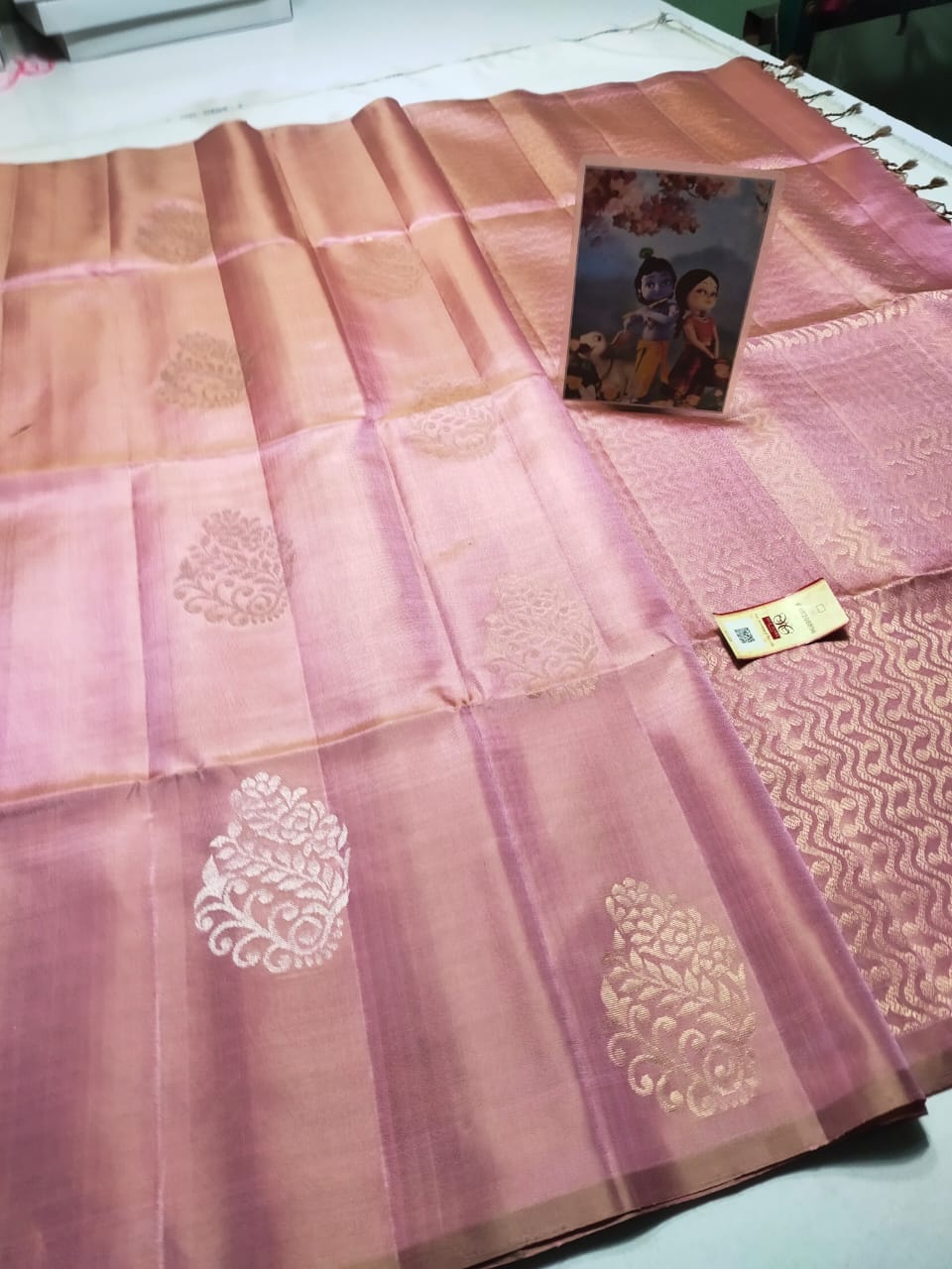 Pink Pure kanchipuram soft silk sarees