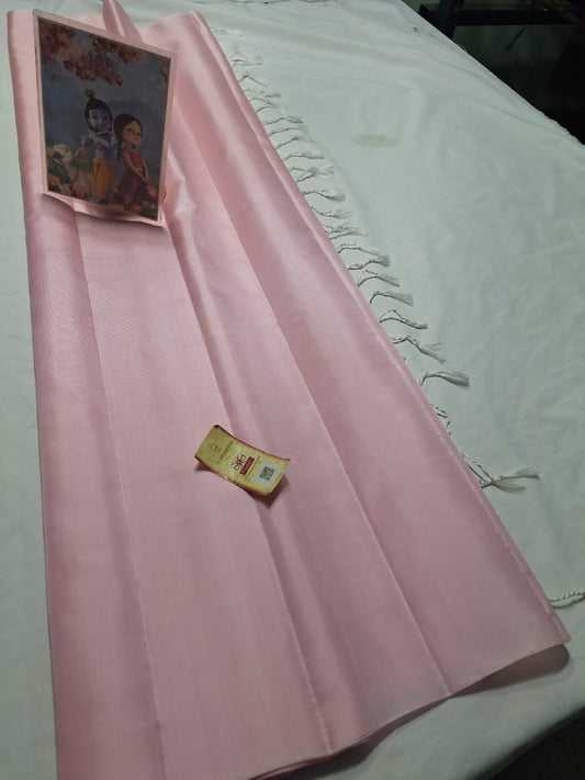 Pure kanchipuram plain soft silk sarees