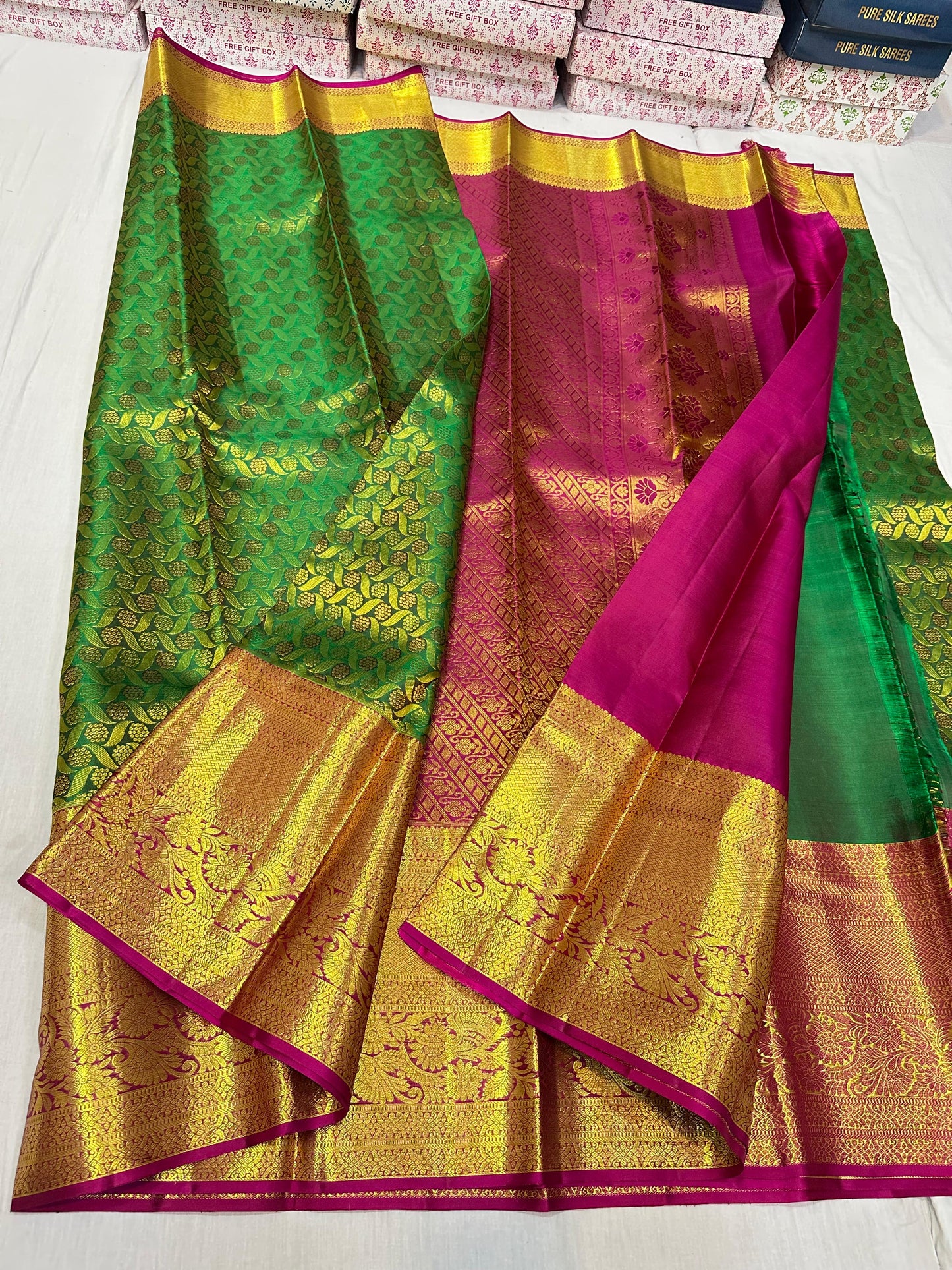 Pure kanchipuram wedding silk sarees