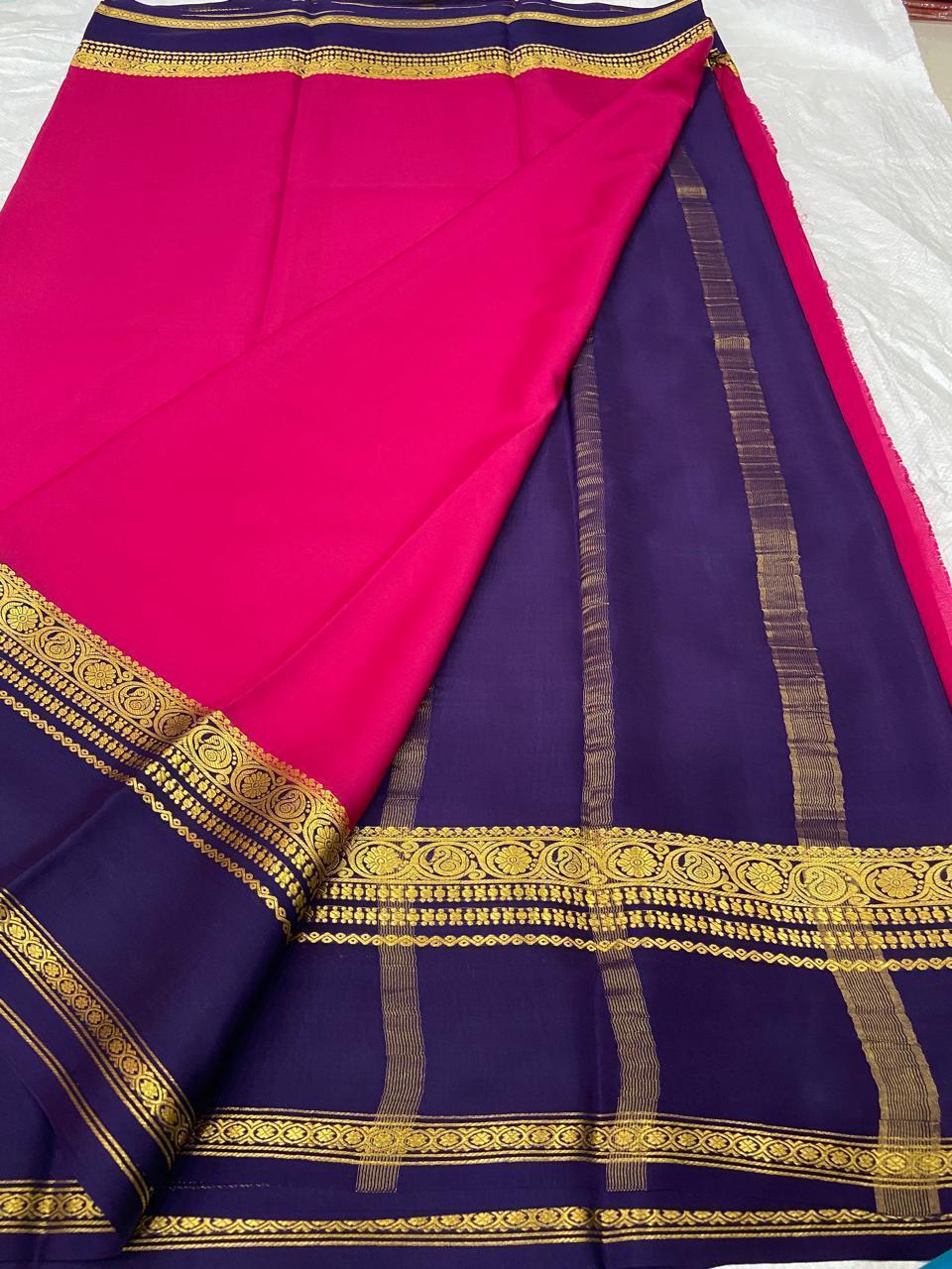 Pure Mysore crepe silk sarees