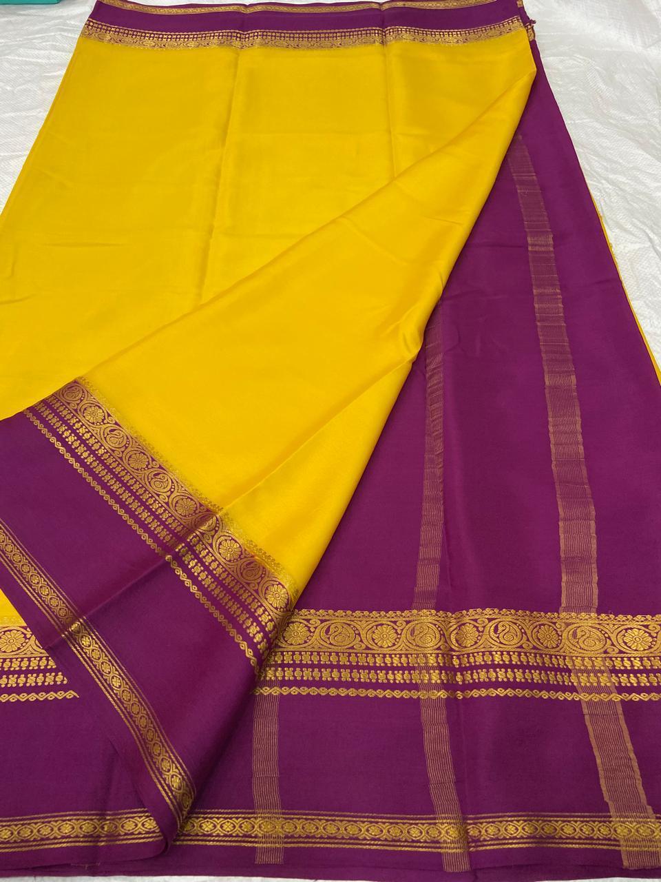 Pure Mysore crepe silk sarees