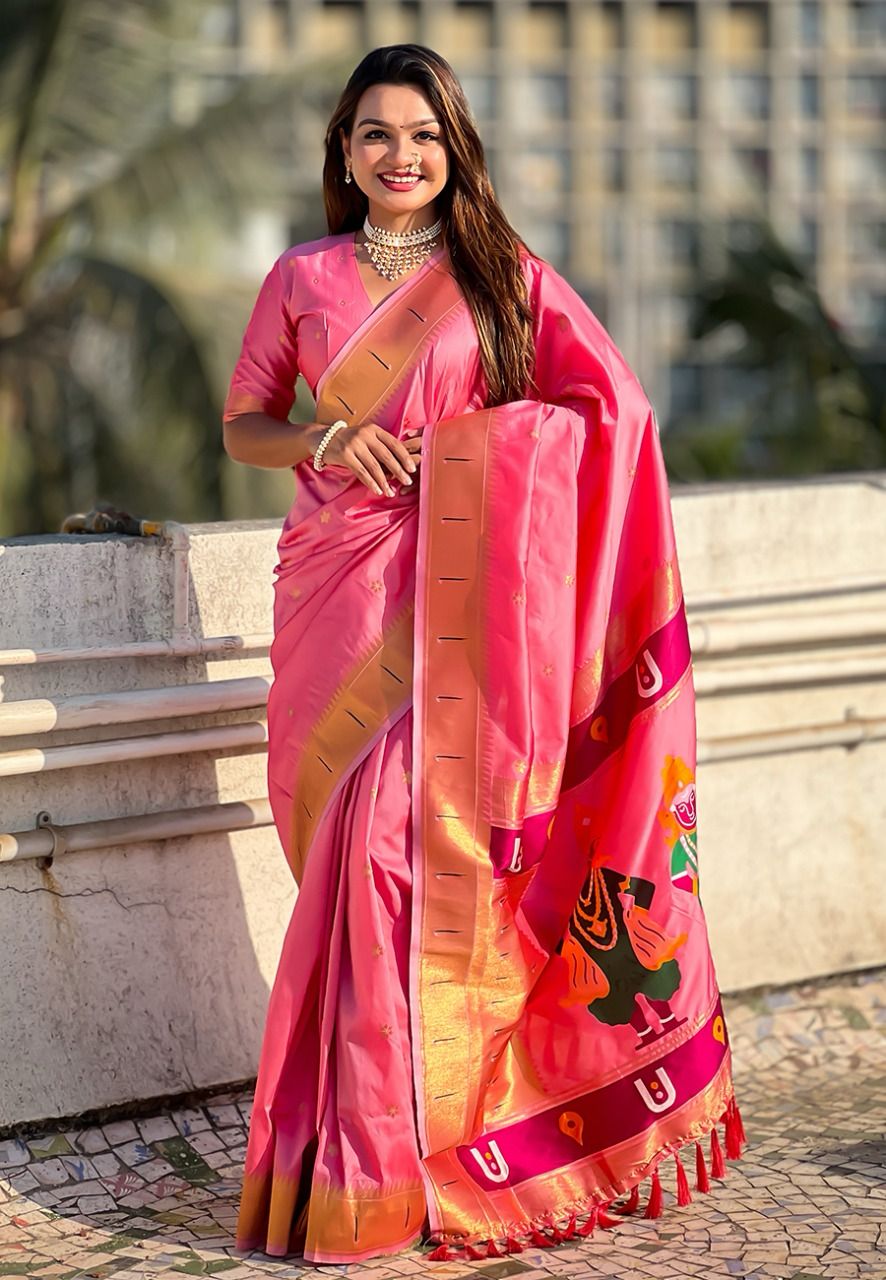 Vittala design Paithani Sarees
