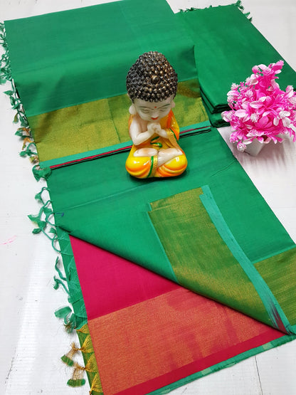 Tripura silk Langa Voni Sarees