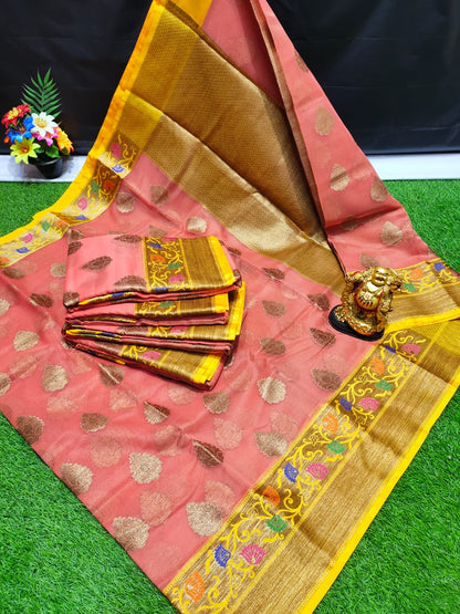 Banarasi organza silk sarees
