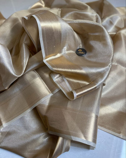 Gold banarasi Tissue silk sarees