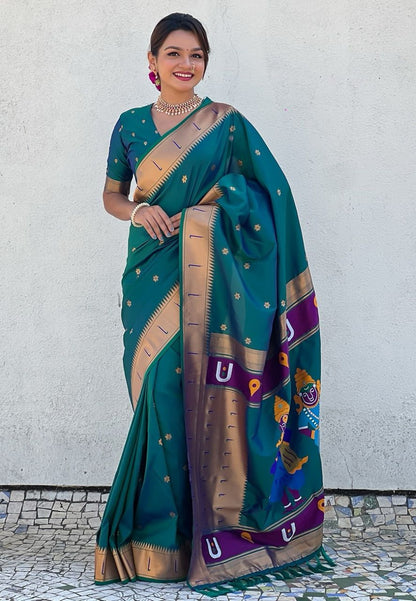 Vittala design Paithani Sarees