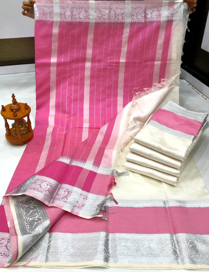 Mangalagiri silk with kanchi border