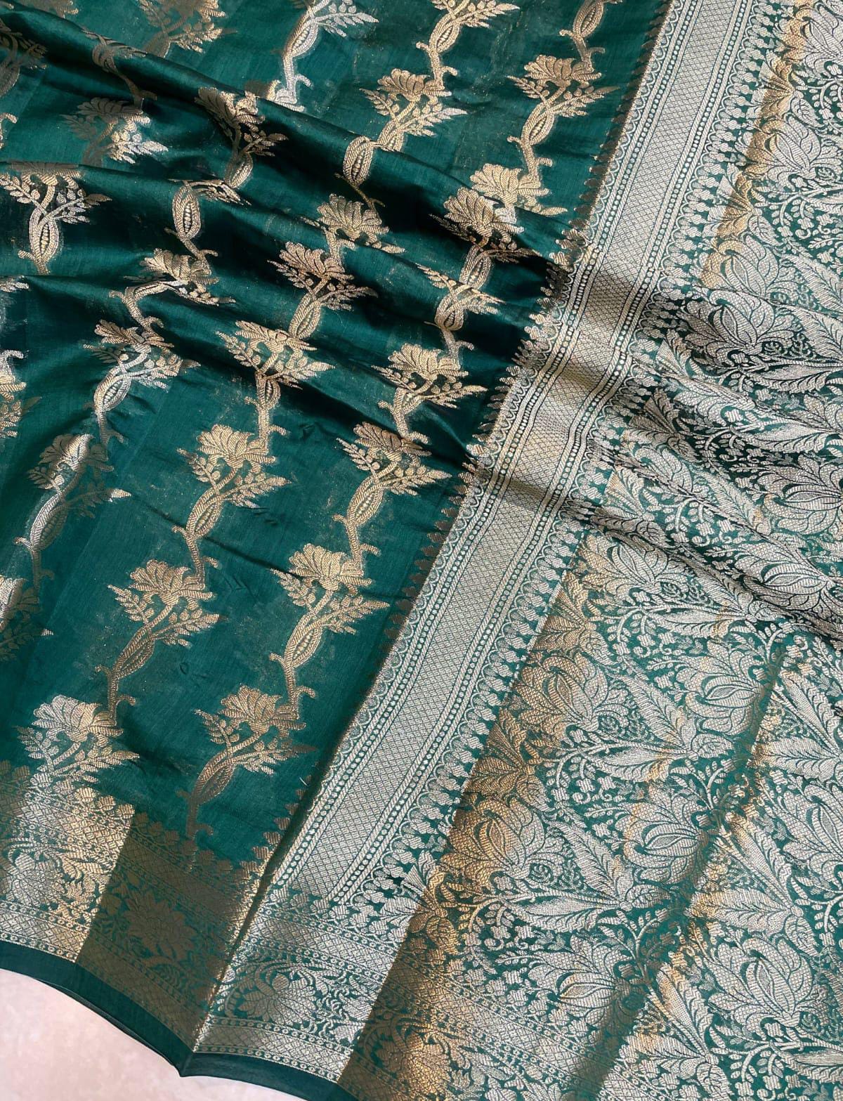 Semi Banarasi Georgette warm silk sarees