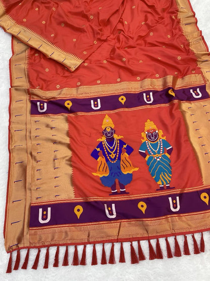 Vittala design Paithani Sarees