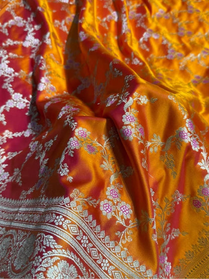 Banarasi mashru silk crepe sarees