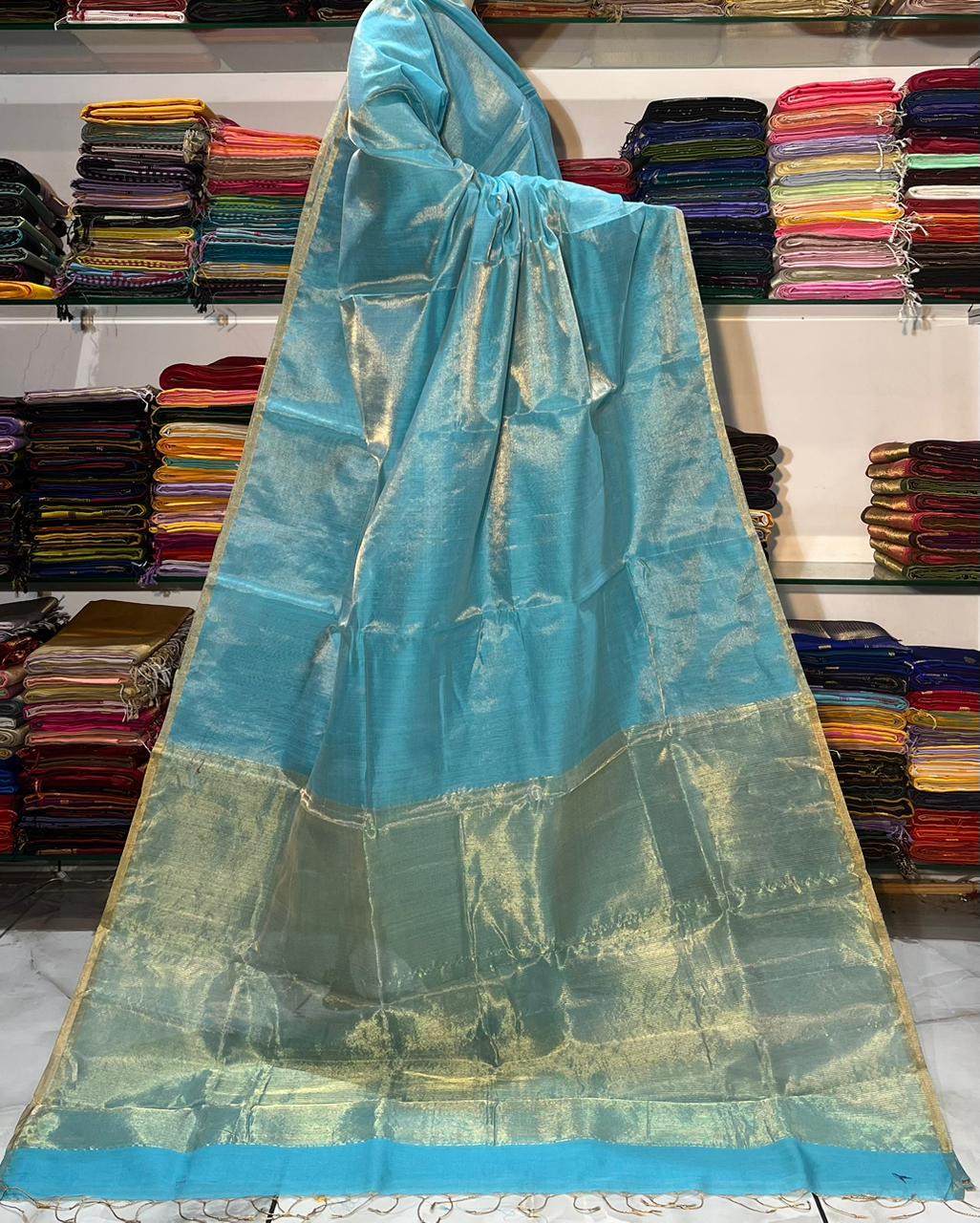 Maheshwari Handloom Tissue silk sarees
