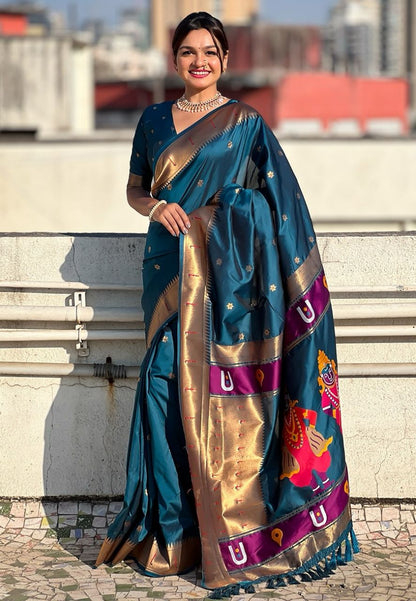 Vittala design Paithani Sarees
