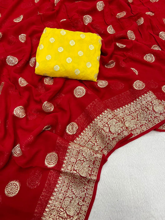 Pure Viscose Georgette sarees