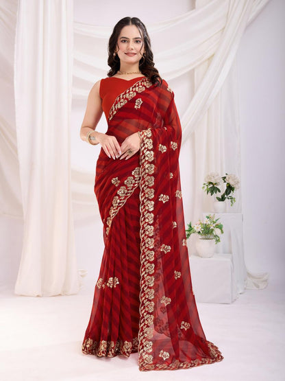 Leheriya Georgette sarees