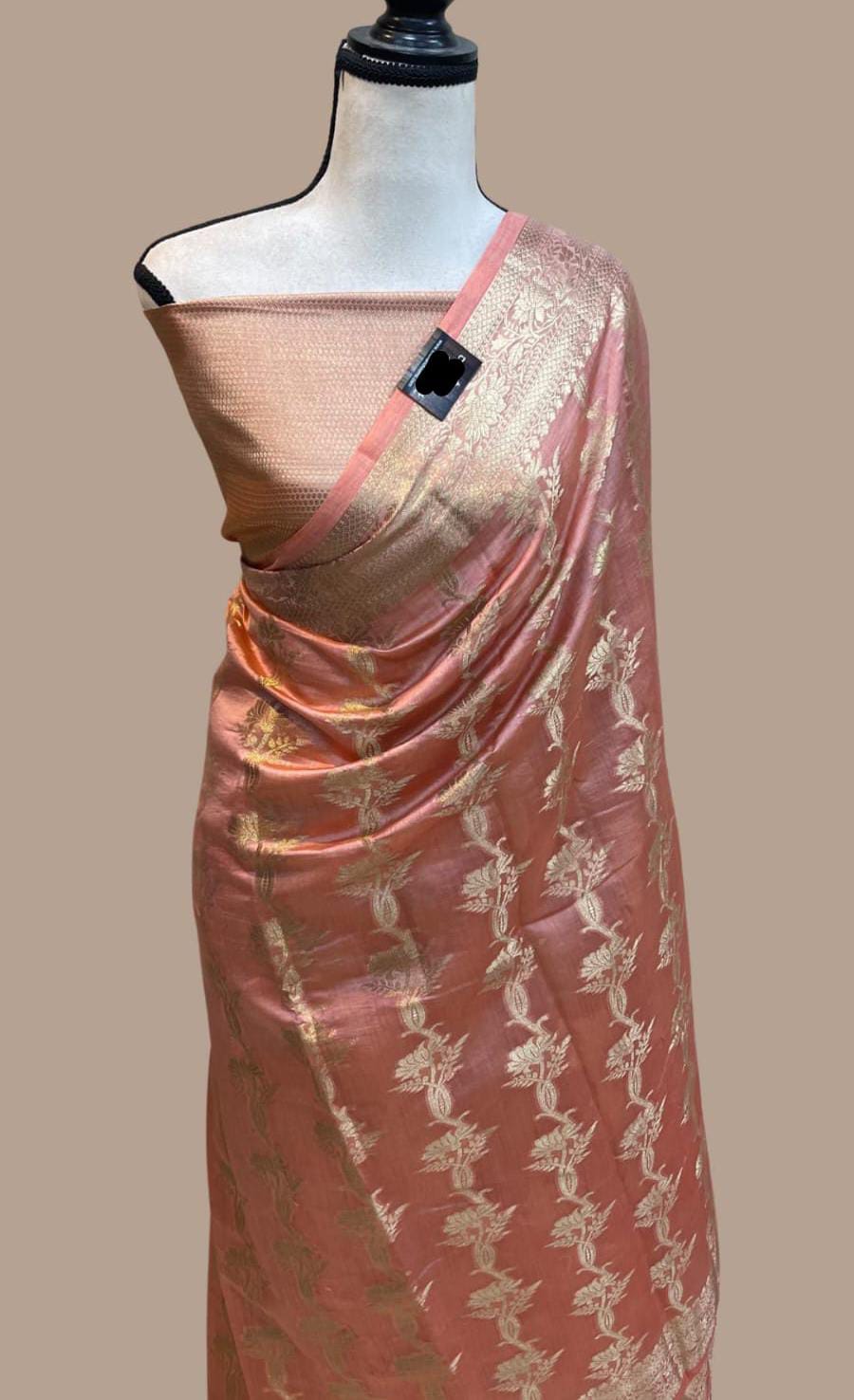 Semi Banarasi Georgette warm silk sarees