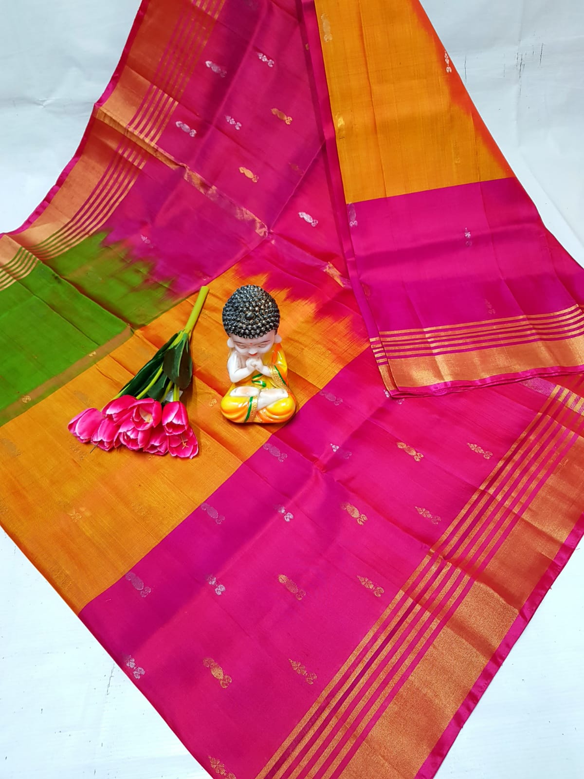 Uppada Tricolour silk sarees