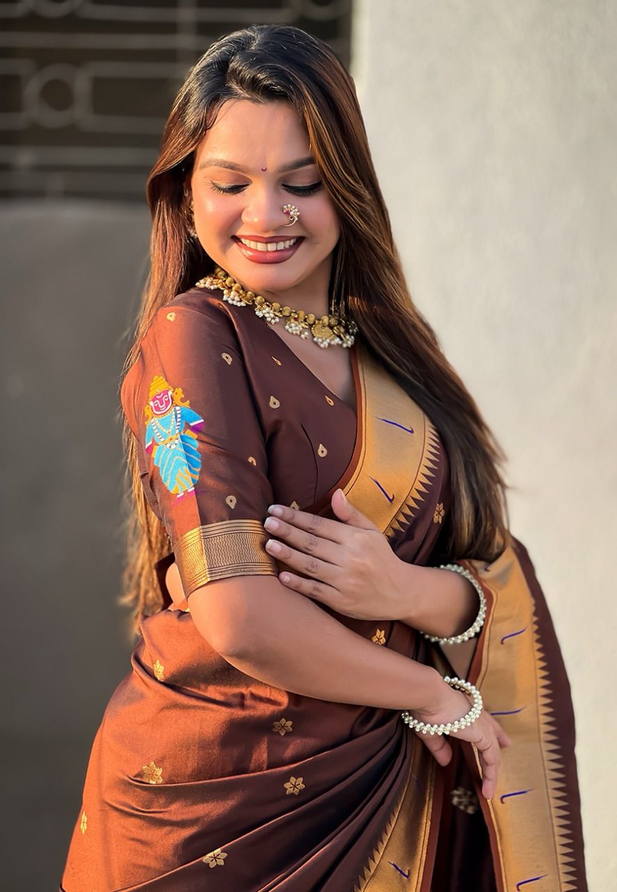 Vittala design Paithani Sarees