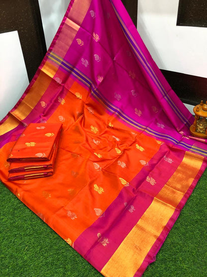 Uppada silk Topi Butta sarees