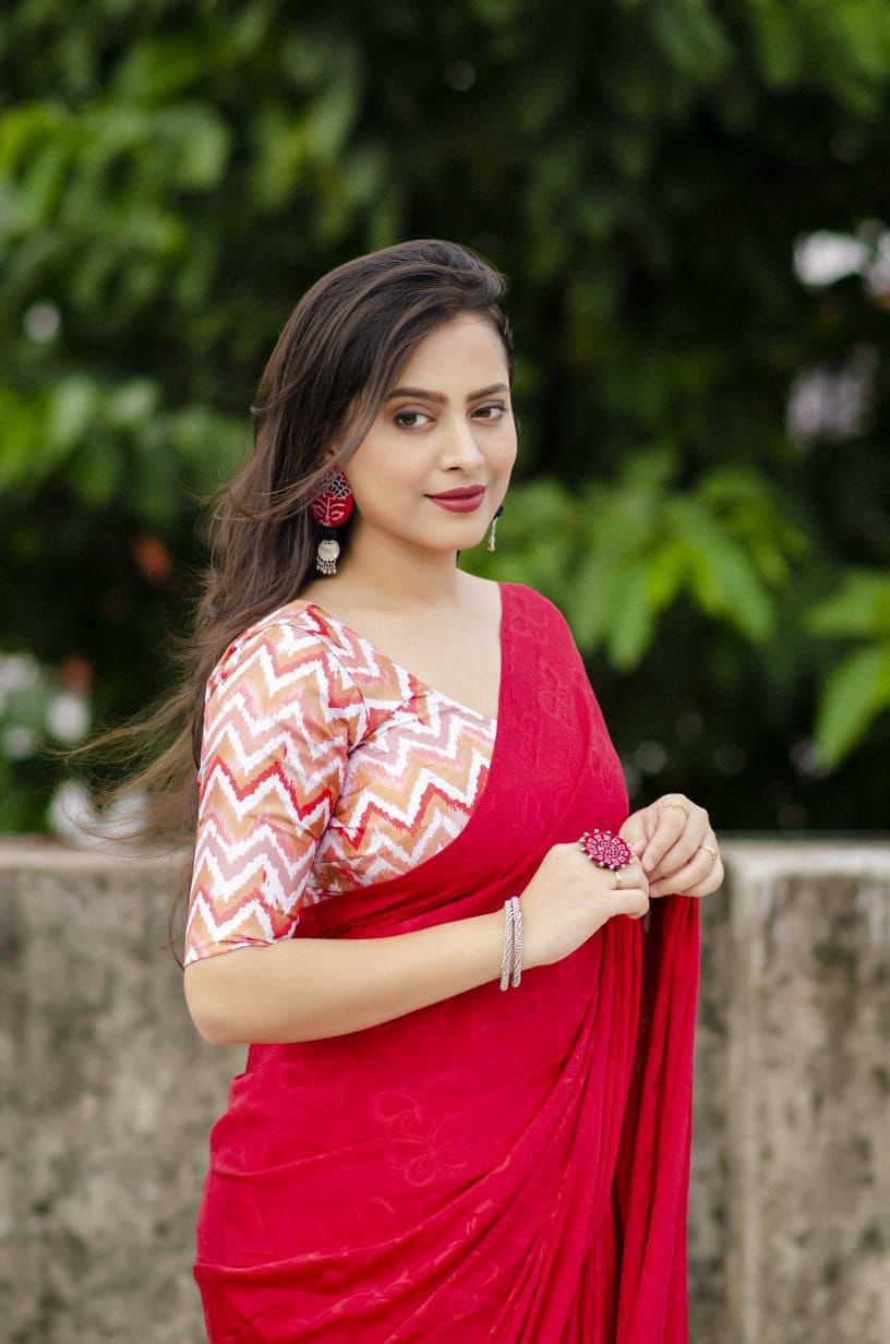 Bombay crepe silk sarees