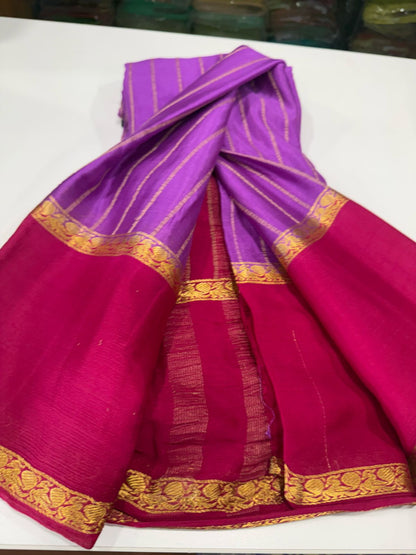 Pure Mysore wrinkle crepe silk sarees