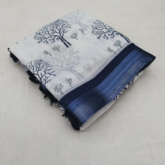 Linen Cotton saree