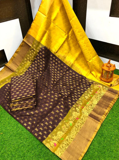 Uppada silk Anchulatha border sarees