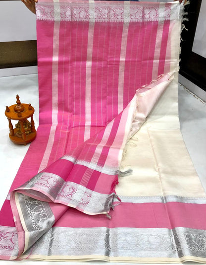 Mangalagiri silk with kanchi border