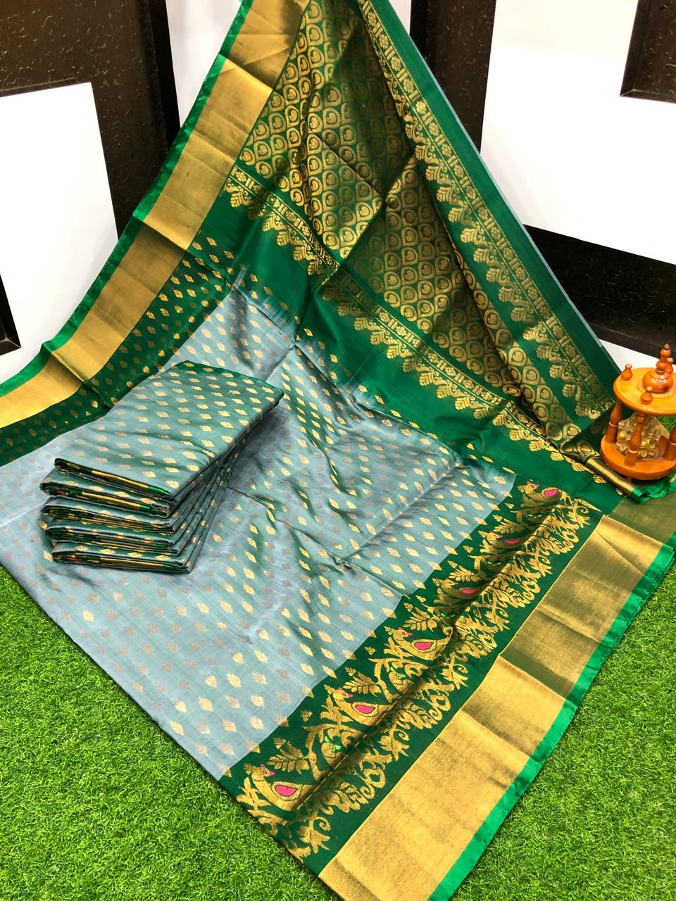 Uppada silk Anchulatha border sarees