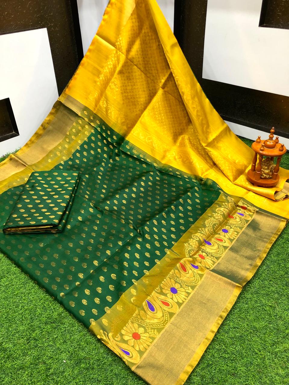 Uppada silk Anchulatha border sarees