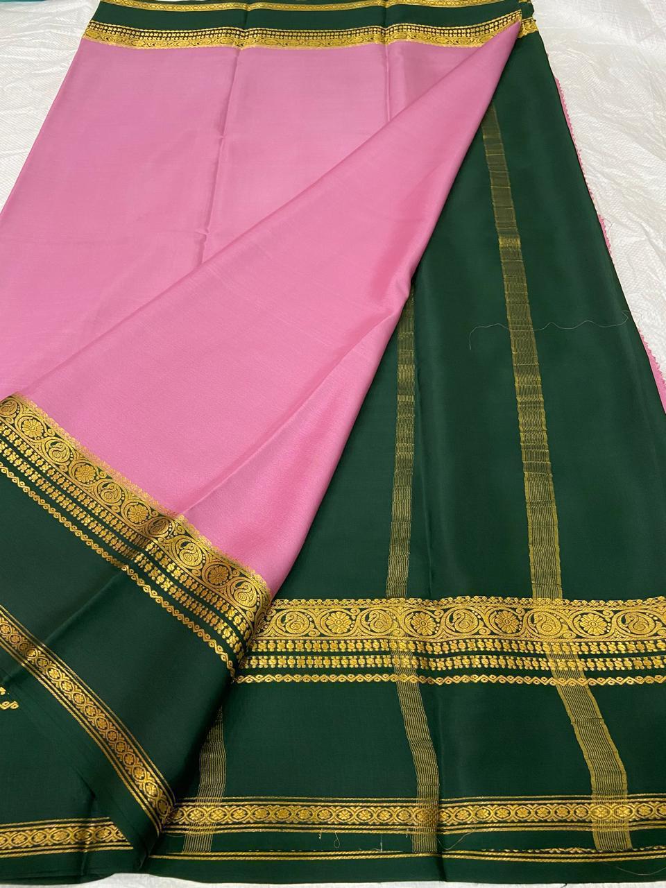 Pure Mysore crepe silk sarees
