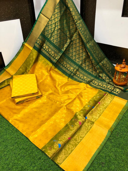 Uppada silk Anchulatha border sarees