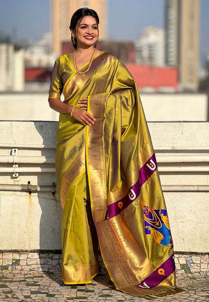 Vittala design Paithani Sarees