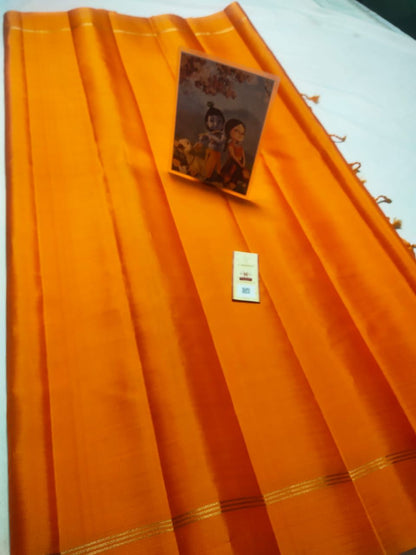 Pure kanchipuram plain soft silk sarees