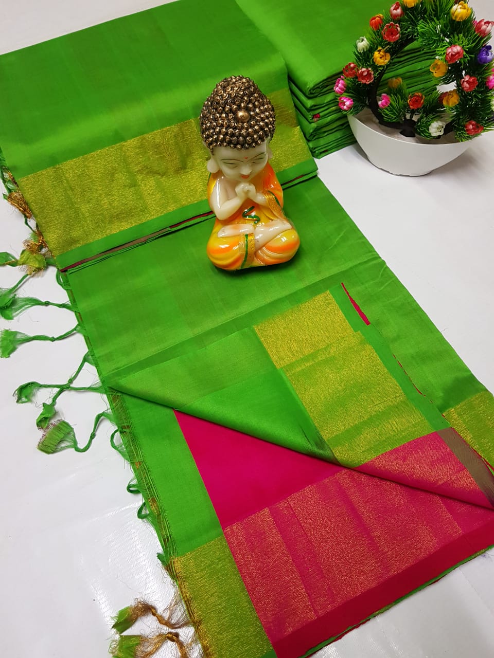 Tripura silk Langa Voni Sarees