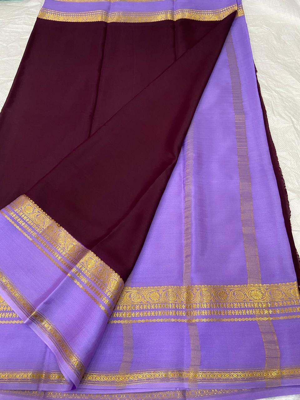 Pure Mysore crepe silk sarees