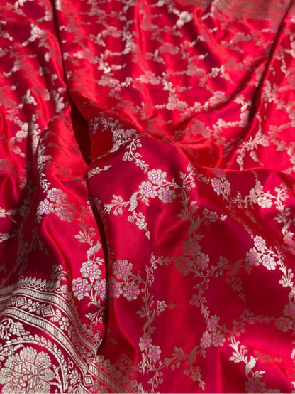 Banarasi mashru silk crepe sarees
