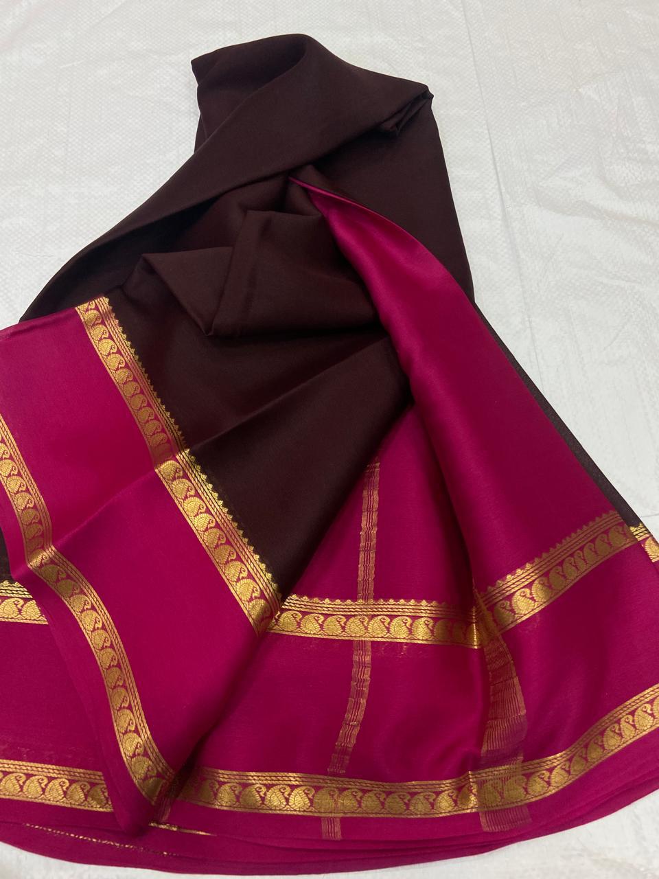 Pure Mysore silk 65 counts sarees
