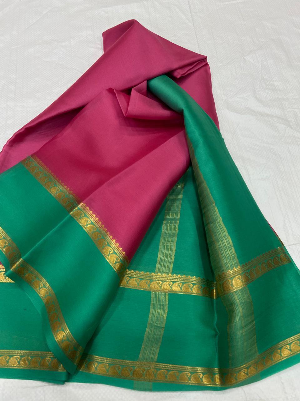 Pure Mysore silk 65 counts sarees