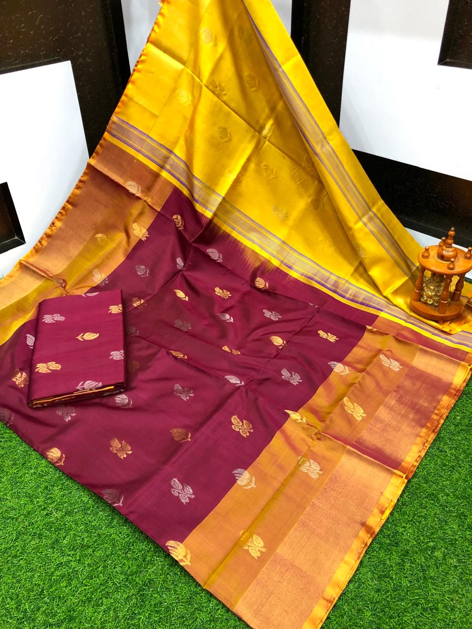 Uppada silk Topi Butta sarees
