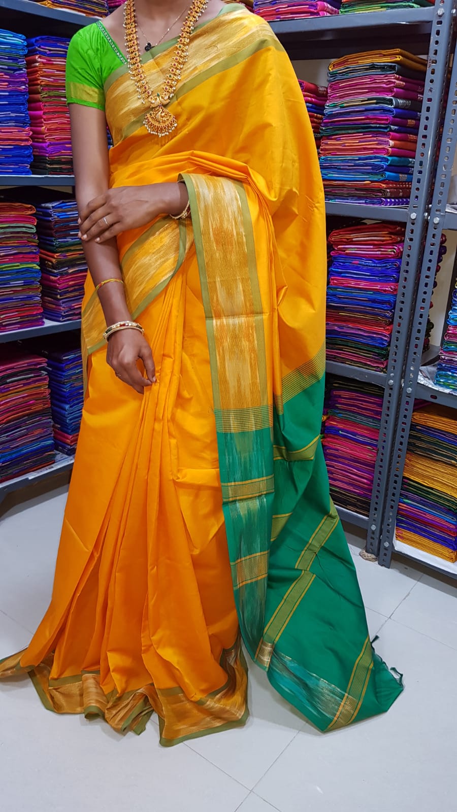 Uppada Tripura silk sarees with small pochampally border