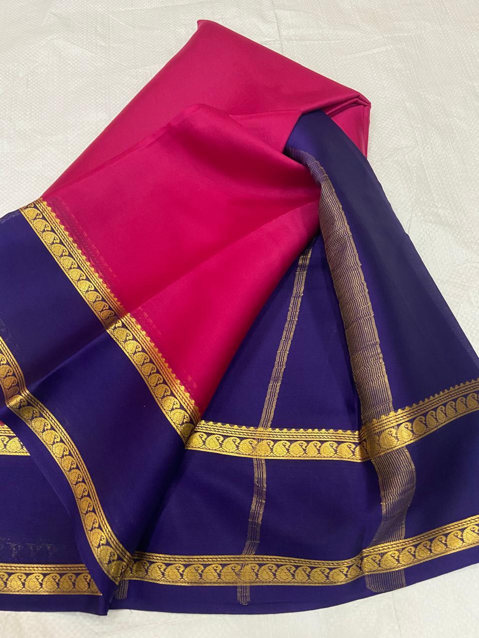 Pure Mysore silk 65 counts sarees