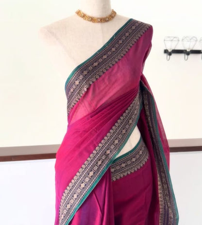 Narayanpet cotton small border sarees