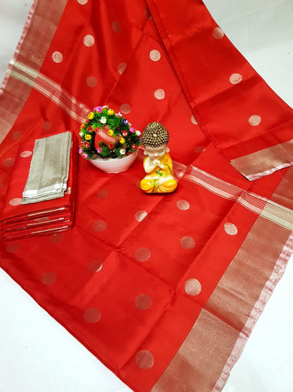 Uppada silk dollar butta sarees