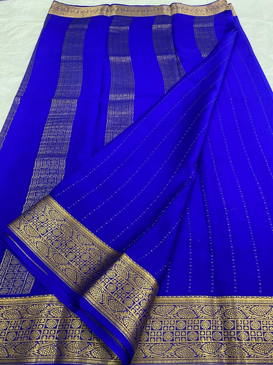 Pure Mysore silk KSIC thickness sarees