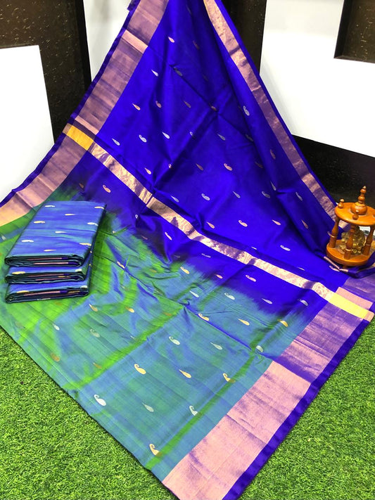 Uppada silk sarees with butti work